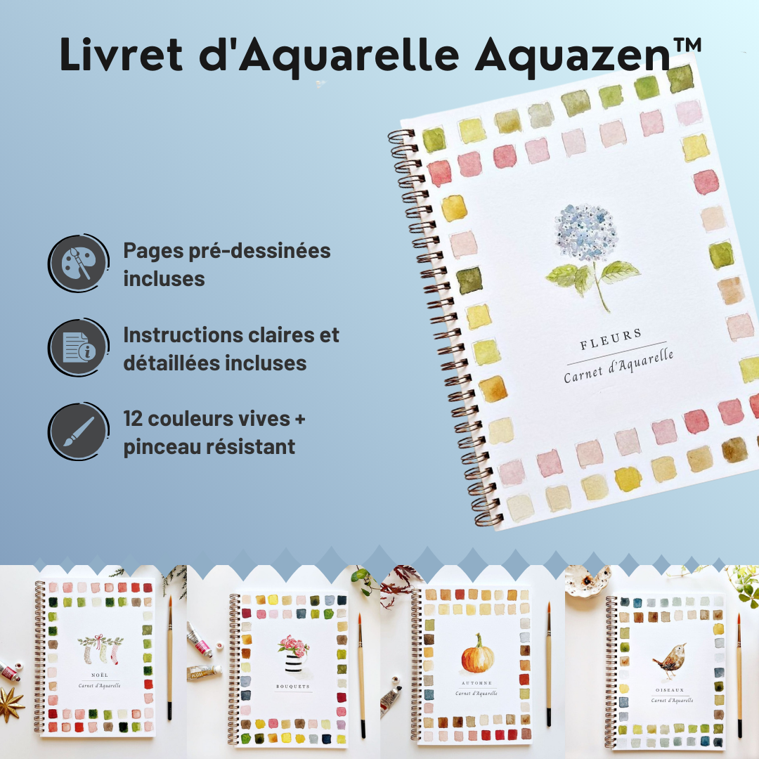 Aquazen™ kit d'aquarelle complet